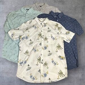 American Eagle Outfitters Mens‎ LT Button Down Shirt Lot 4 Short & Long Sleeve